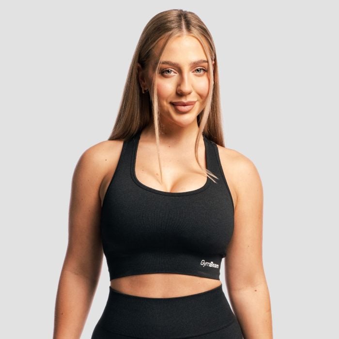 FLO Sports Bra Graphite - GymBeam L