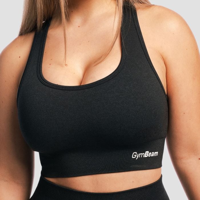 FLO Sports Bra Graphite - GymBeam L