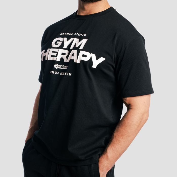 Gym Therapy T-Shirt in Black - GymBeam S