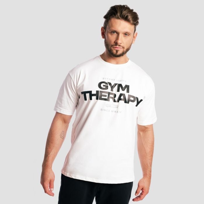 Gym Therapy T-shirt White - GymBeam XXL