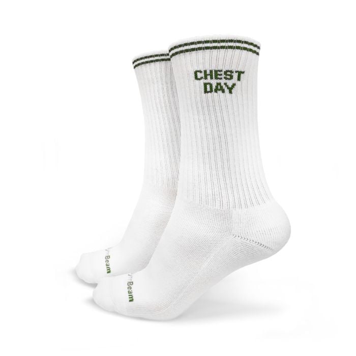 GymRat Socks 3Pack White - GymBeam L