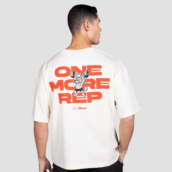 GymRat T-Shirt in Cream - GymBeam XXL