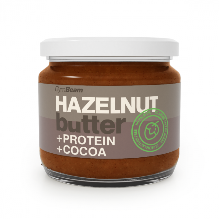 Protein-Haselnussbutter - GymBeam 340 g - ohne Geschmack
