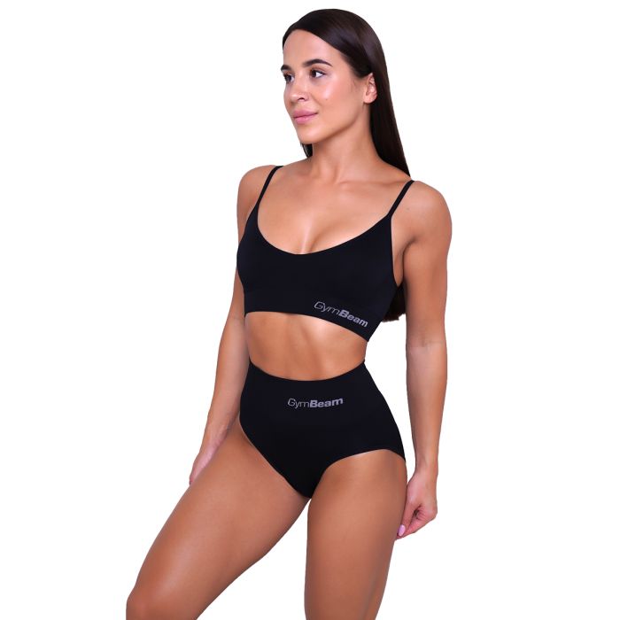 Highrise Slips im 2er-Pack in Black - GymBeam XS