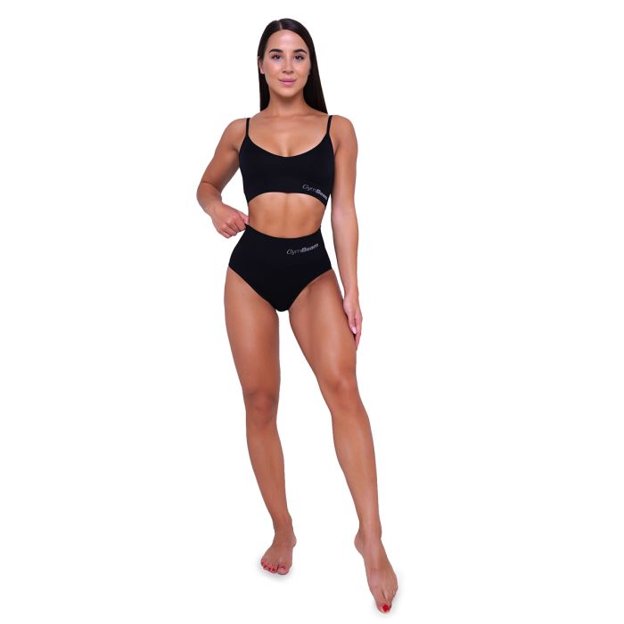 Highrise Slips im 2er-Pack in Black - GymBeam XS