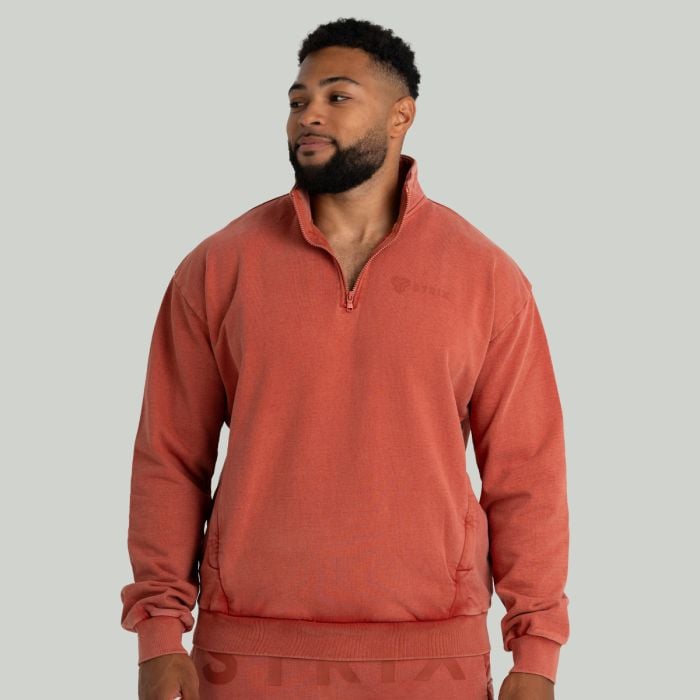 Pullover in Washed Terra - STRIX L