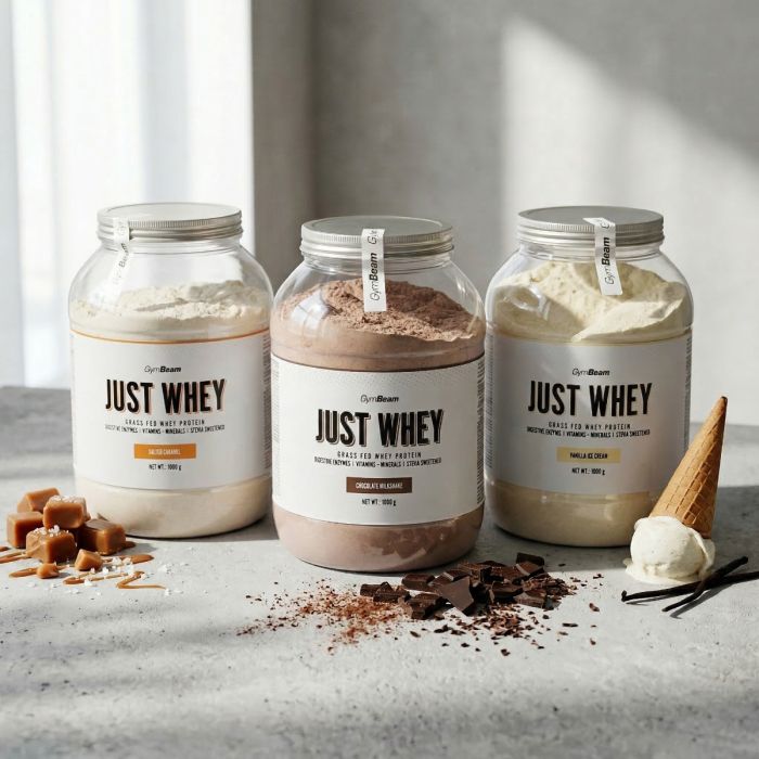 Just Whey Protein aus Weidehaltung - GymBeam 1000 g - Vanilleeis - 00