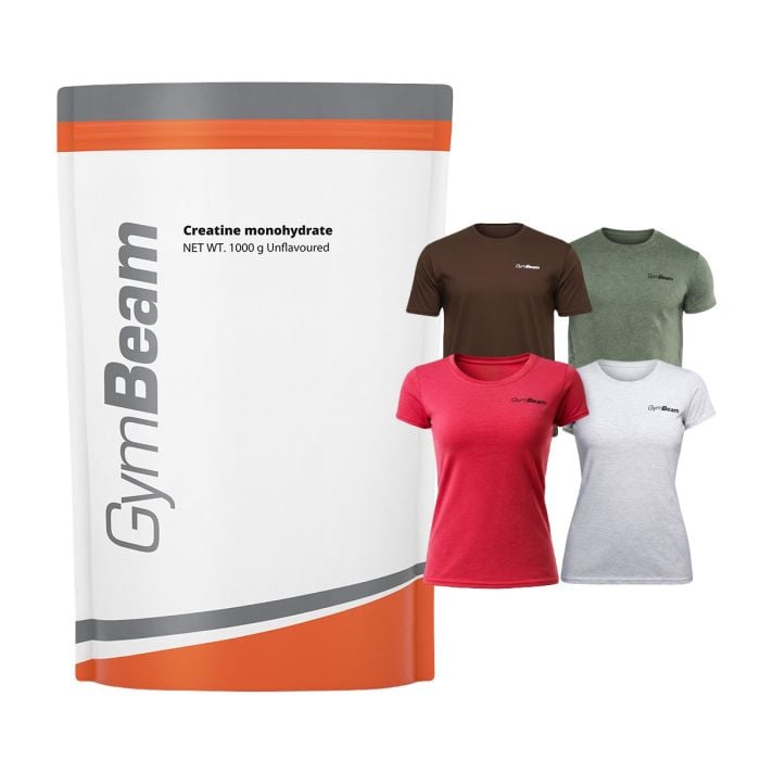 100% Kreatinmonohydrat - GymBeam 1000 g - ohne Geschmack - 00