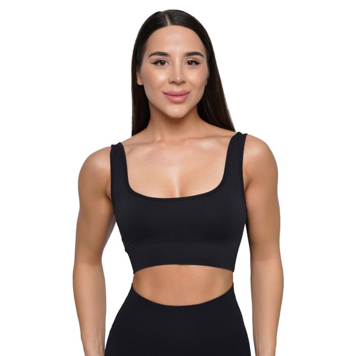 LIFT Nahtloser Sport-BH in Black - GymBeam XL