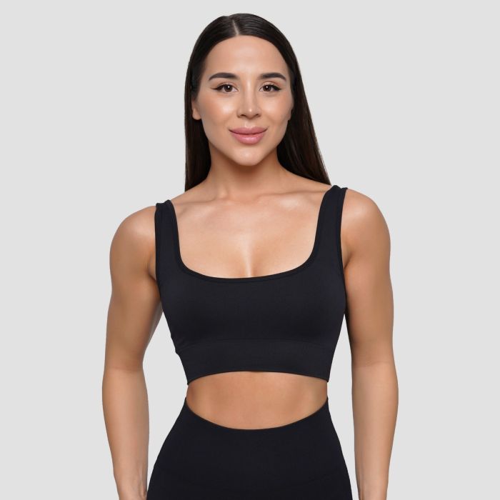LIFT Nahtloser Sport-BH in Black - GymBeam XL