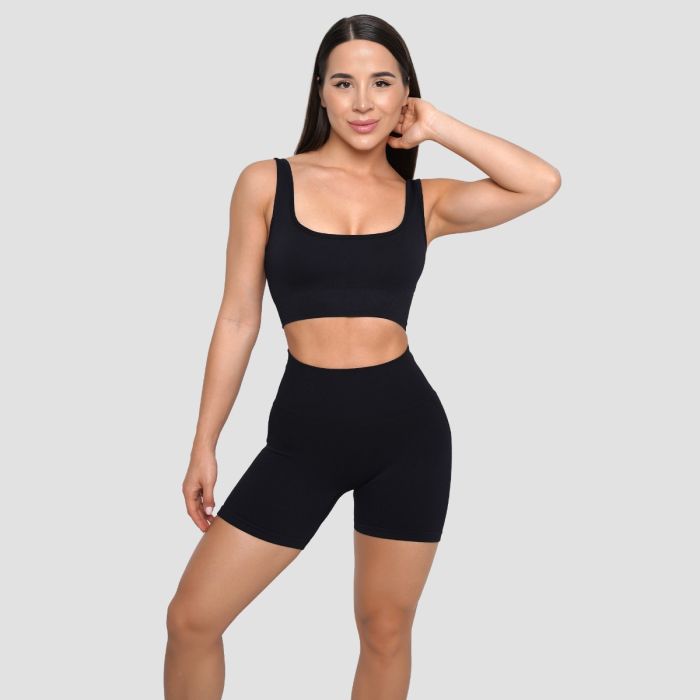 LIFT Nahtloser Sport-BH in Black - GymBeam XL