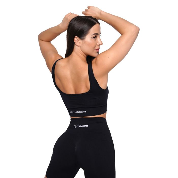 LIFT Nahtloser Sport-BH in Black - GymBeam XL
