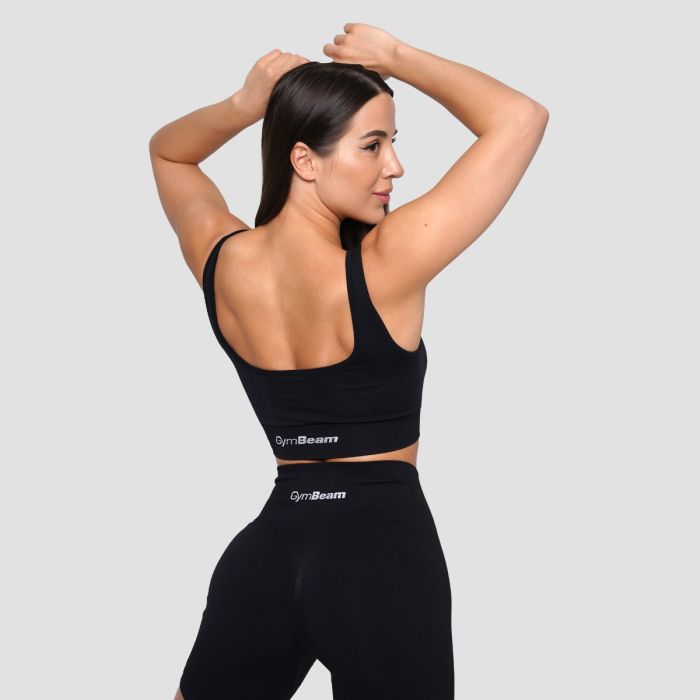 LIFT Nahtloser Sport-BH in Black - GymBeam XL