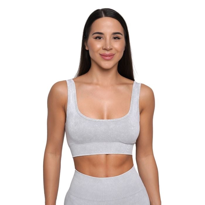 Lift Seamless Sports Bra Grey - GymBeam L