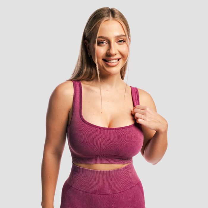 LIFT Nahtloser Sport-BH in Plum - GymBeam XL