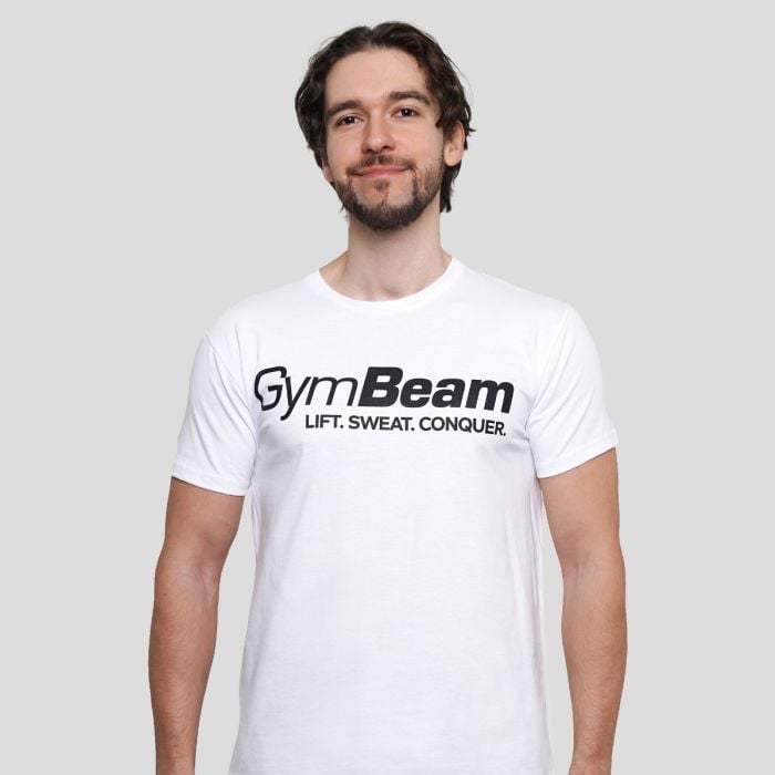 Lift T-Shirt in White - GymBeam XXXL