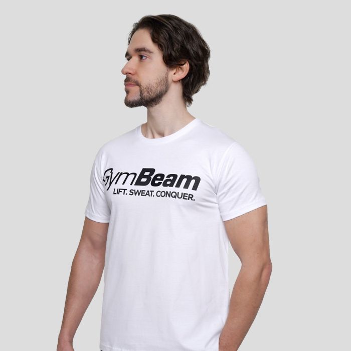 Lift T-Shirt in White - GymBeam XXXL