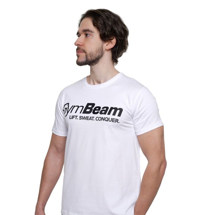 Lift T-Shirt in White - GymBeam XXXL