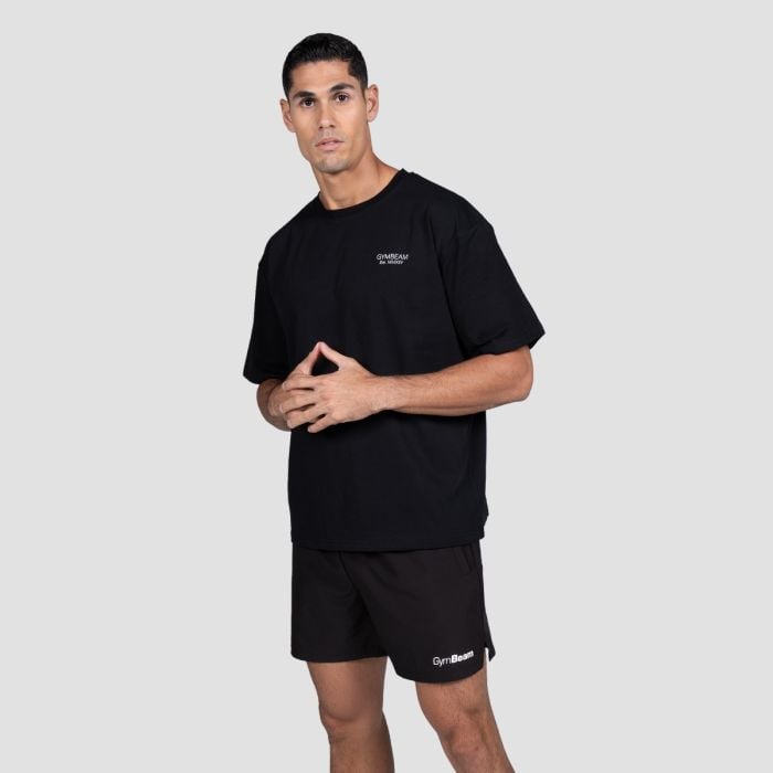 Lifting Heavy T-Shirt in Black - GymBeam XXL