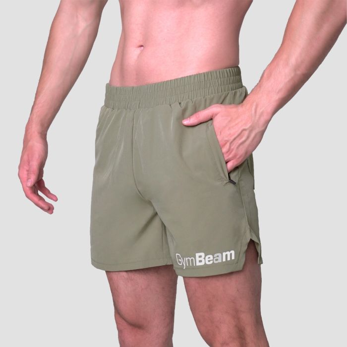 Light Shorts Essence Green - GymBeam XXL