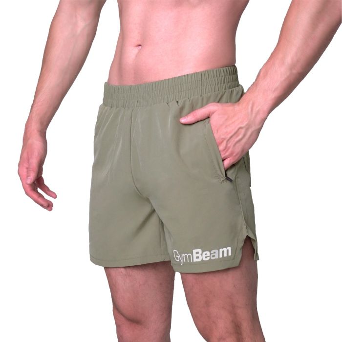 Light Shorts Essence Green - GymBeam XXL
