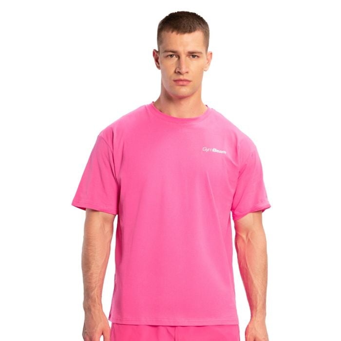 Oversized Limitless T-Shirt in Dragonfruit - GymBeam L
