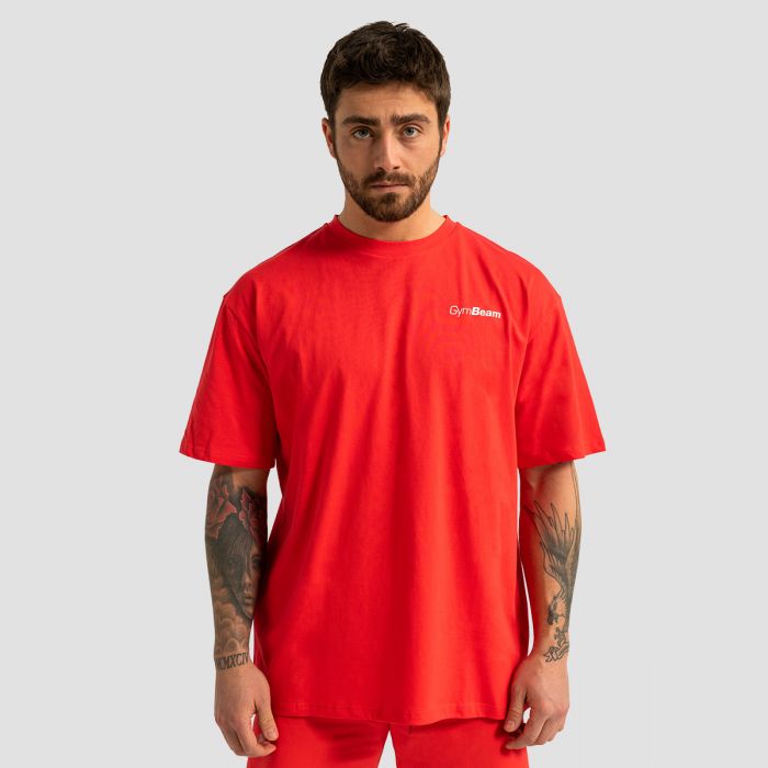 Oversized Limitless T-Shirt in Hot Red - GymBeam M