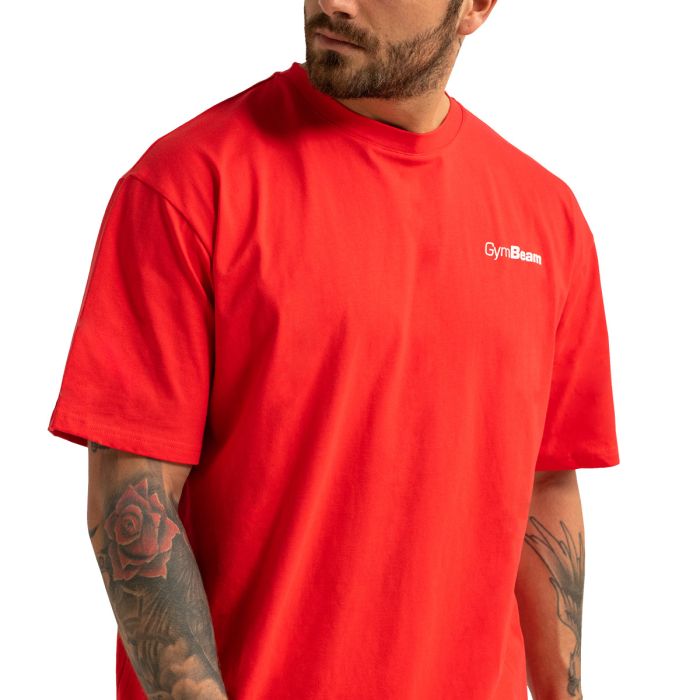 Oversized Limitless T-Shirt in Hot Red - GymBeam M