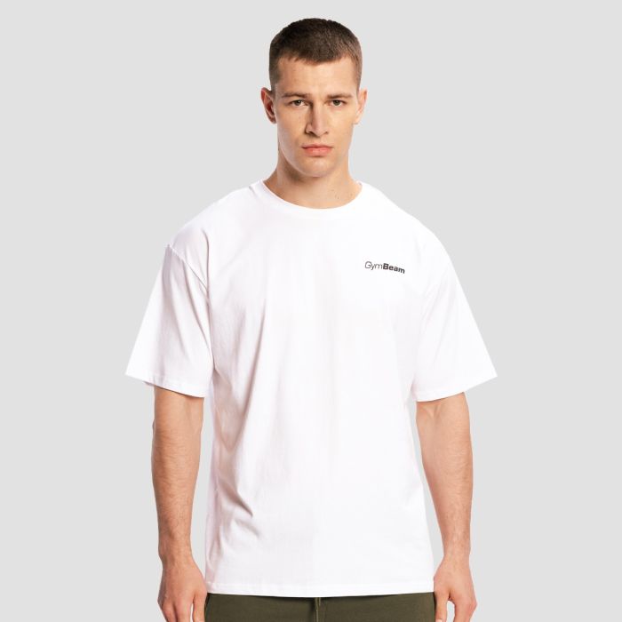 Oversized Limitless T-Shirt in White - GymBeam L