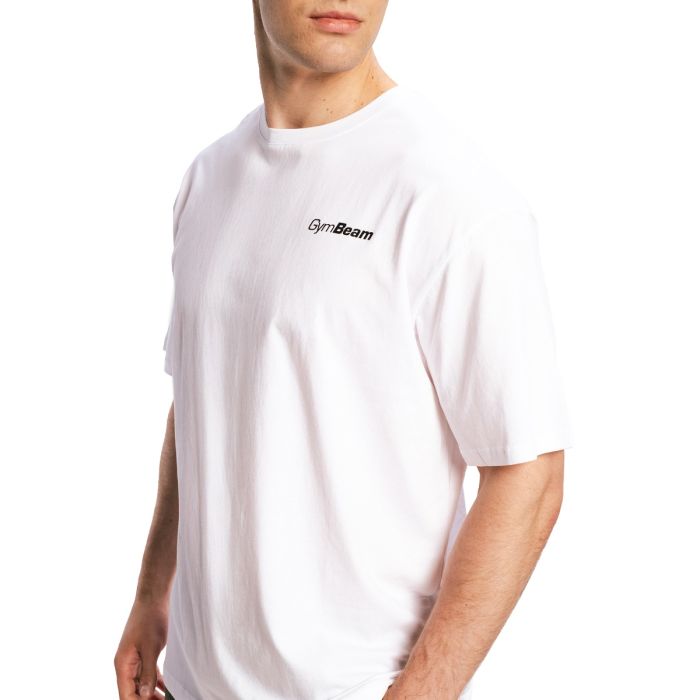 Oversized Limitless T-Shirt in White - GymBeam L