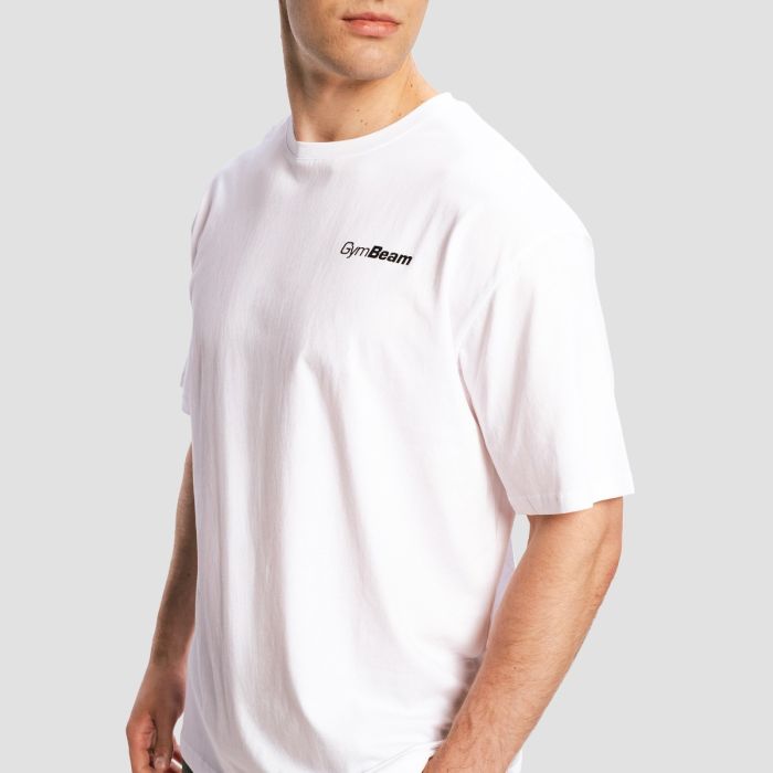 Oversized Limitless T-Shirt in White - GymBeam L