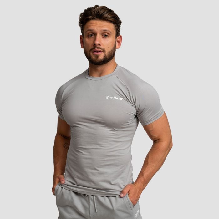 TRN Fitted T-Shirt für Männer in Grey - GymBeam L