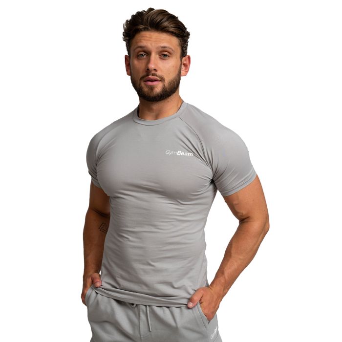 TRN Fitted T-Shirt für Männer in Grey - GymBeam L
