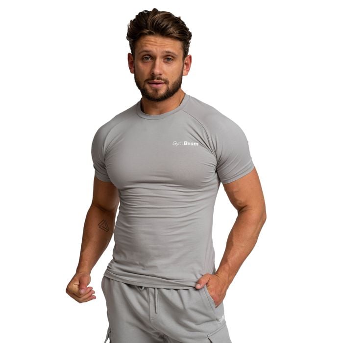 TRN Fitted T-Shirt für Männer in Grey - GymBeam L