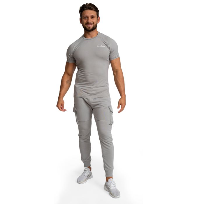TRN Fitted T-Shirt für Männer in Grey - GymBeam L