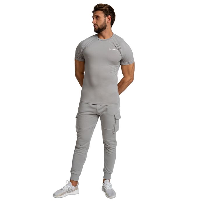 TRN Fitted T-Shirt für Männer in Grey - GymBeam L