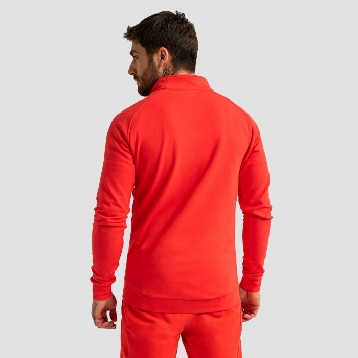 Limitless Sweatshirt mit Reißverschluss Hot Red – GymBeam XXXL