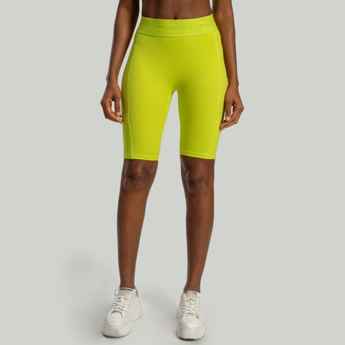 Lunar Biker Shorts Chartreuse - STRIX L