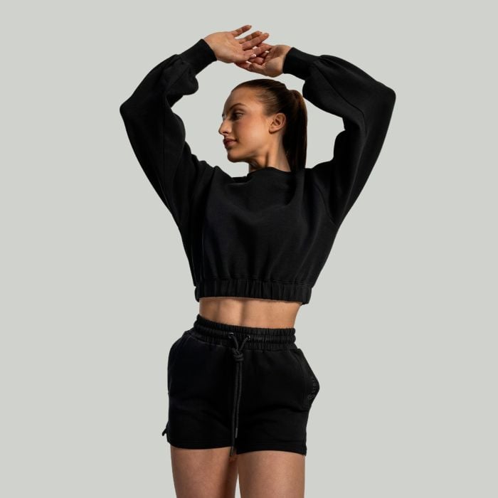 Lunar Cropped Pullover für Frauen Black - STRIX M