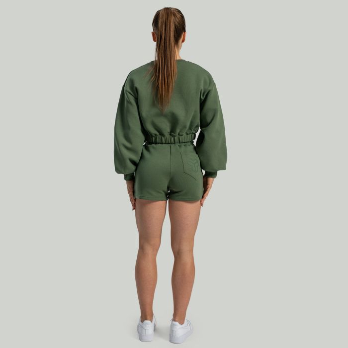 Lunar Cropped Pullover Cedar Green - STRIX S