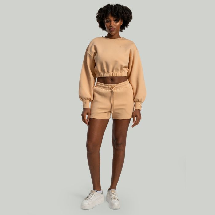 Lunar Cropped Pullover für Frauen Sandshell - STRIX L