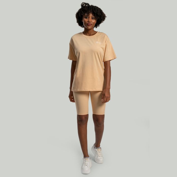 Oversized Lunar T-Shirt in Sandshell - STRIX L