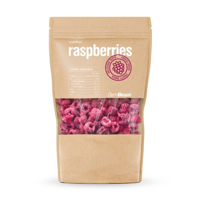Gefriergetrocknete Himbeeren - GymBeam 100 g