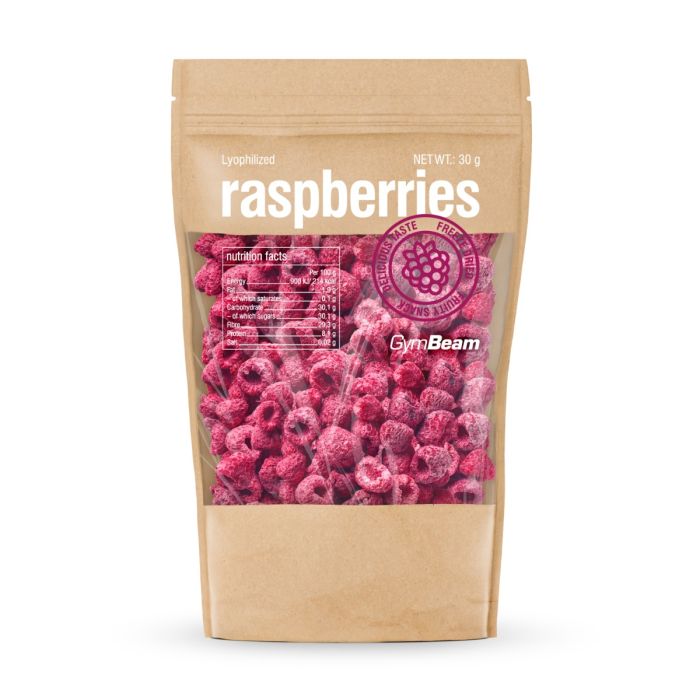 Lyophilized raspberries - GymBeam 30 g