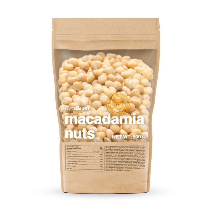 Macadamia-Nüsse - GymBeam 500 g