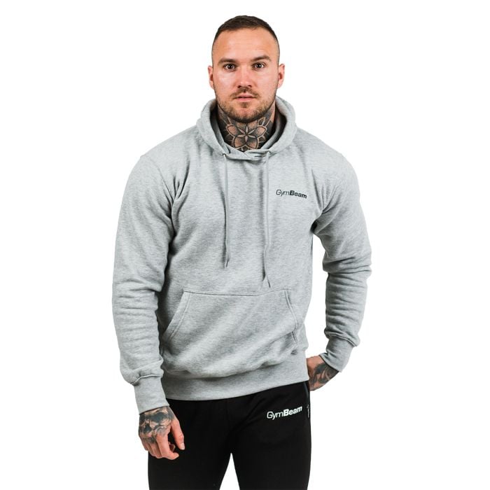 Athlete Hoodie für Männer Grey Black  - GymBeam XL