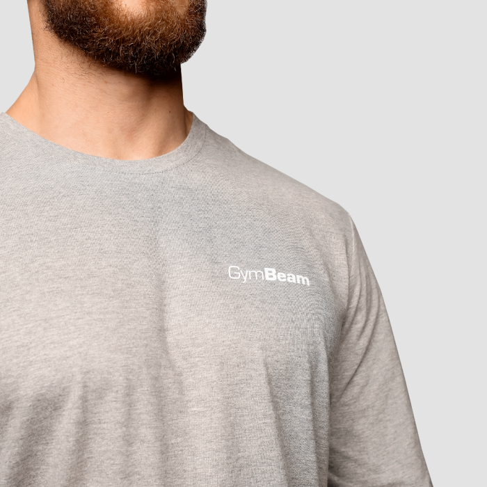 Basic Langarm T-Shirt für Männer Grey - GymBeam XL