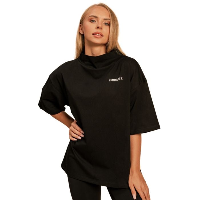 Bliss Oversized Top für Frauen in Black - BeastPink M