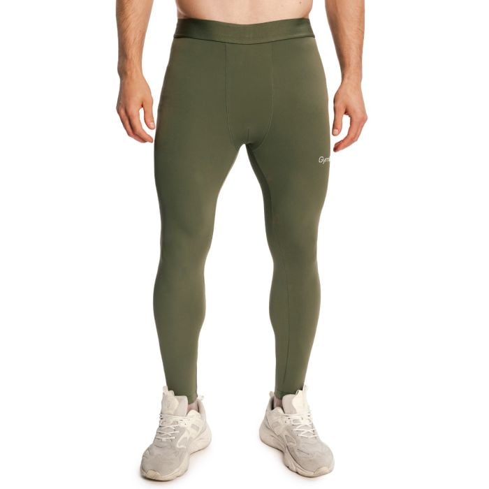 Men‘s Combat Leggings Olive Grey - GymBeam XXL