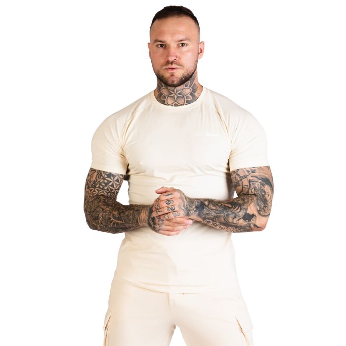 TRN Fitted T-Shirt in Sand - GymBeam XXXL